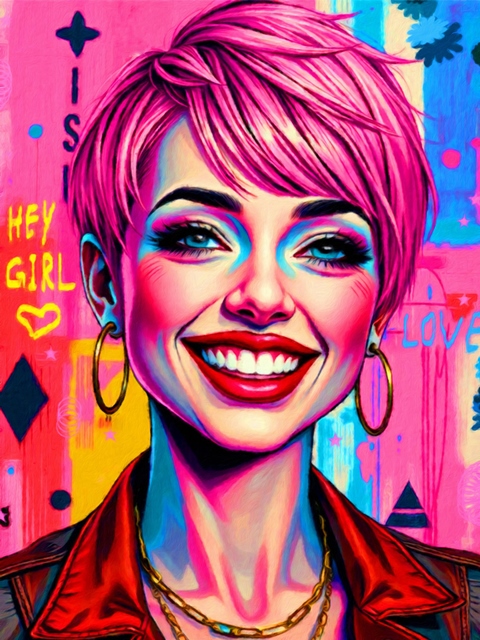Hey Girl-peggy liebenow -pop art.jpg